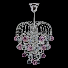 Люстра Брызги Шампанского (Шар 40) 3 лампы цветная