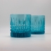 Набор Стаканов Хрустальный "Бомонд" Бирюзовый 2шт