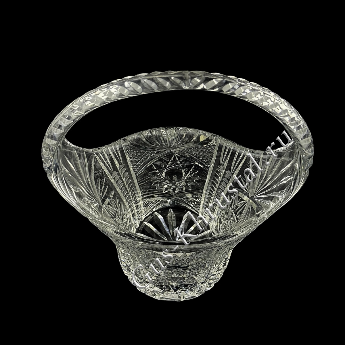 Ваза Корзинка Хрустальная 01